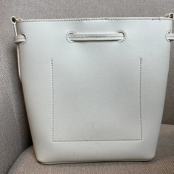 Ralph Lauren Bag Dryden Debby Mini Drawstring Bucket Vanilla Multi Lizard Floral - Picture 5 of 5